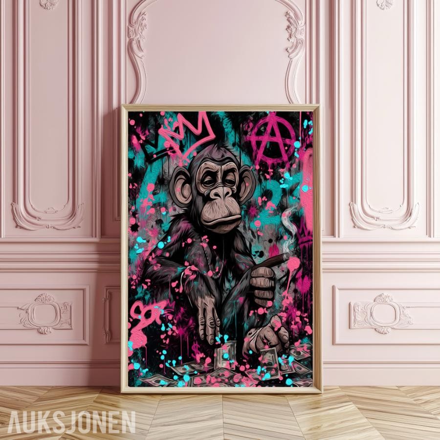 5 stk kunsttrykk - 50x70cm